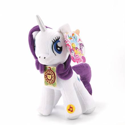 Мягкая игрушка пони Рарити из мультфильма "My Little Pony", свет и звук 